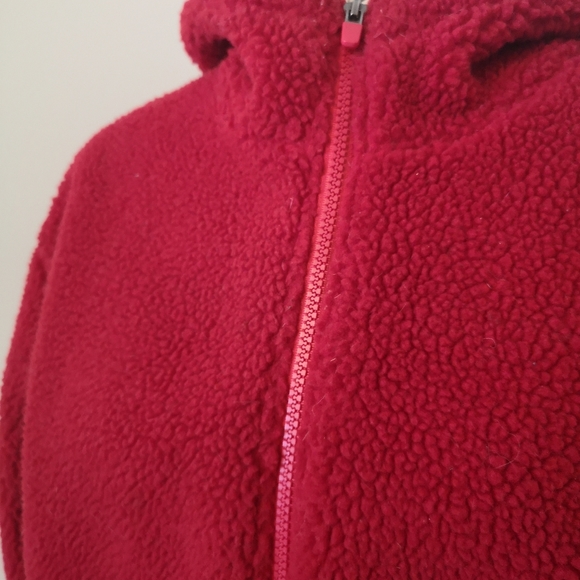 Red Teddy Coat - Picture 3 of 7